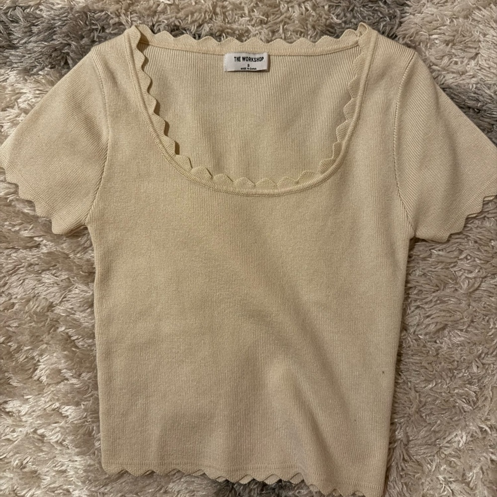 The workshop cropped tee